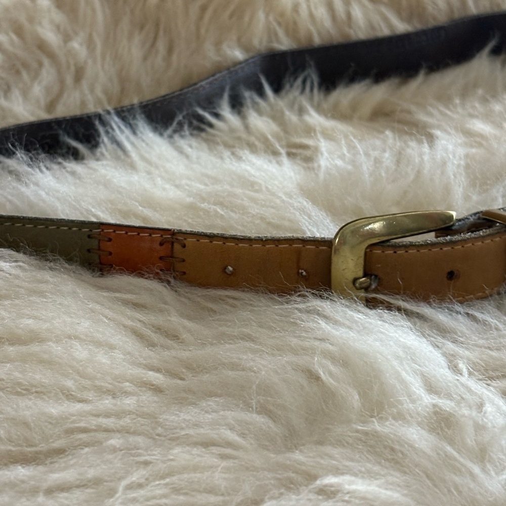 Multicolor Patchwork Leather Belt - image 6